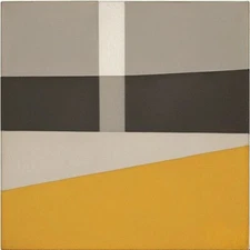 Medium Abstract Painting 2x2 ft. Post-Modernism Geometric Demrin OOAK NEW