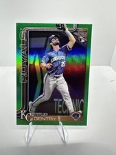 2025 Topps Series 1 - Tyler Gentry RC #6 Green Foil Parallel Kansas City Royals