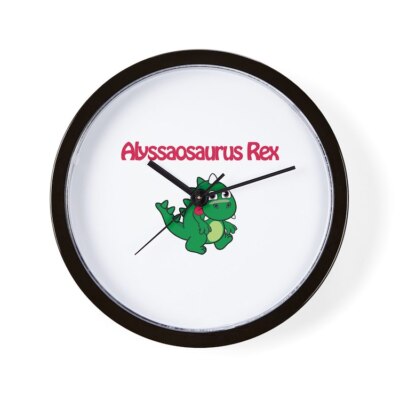 CafePress Alyssaosaurus Rex 10'' Wall Clock (160977202)