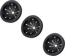 3-Pack 3-1/8" Rubber Splash Guard   Sink Drain  Garbage Disposal Insert
