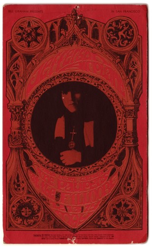 JEFFERSON AIRPLANE FILLMORE POSTCARD May 12-14, 1967 Bill Graham BG63 - Picture 1 of 2