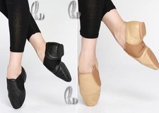 AU STOCK JAZZ DANCE SHOES SOFT GENUINE LEATHER ELASTABOOT CHILD TO ADULT DA010