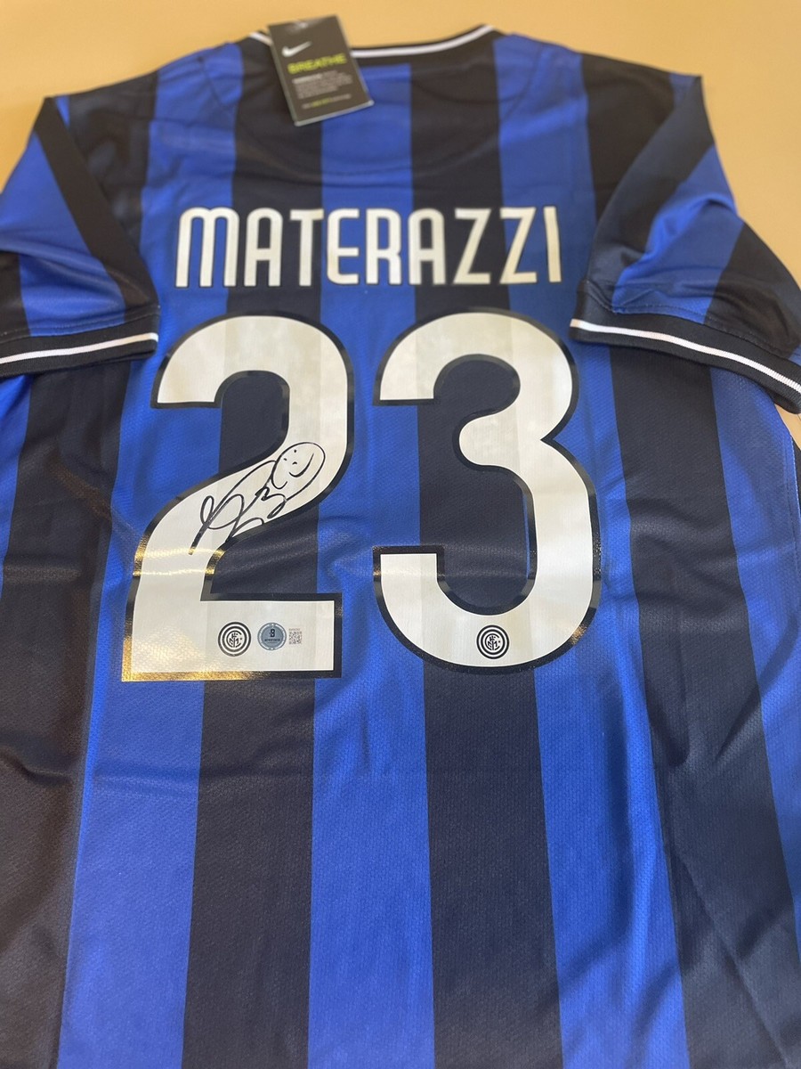 Marco Materazzi Signed Inter Milan Jersey Beckett | eBay