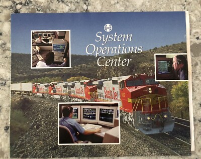 Santa Fe Railway Systems Operation Guide & Proposed Map Of The BN & SF, 1994