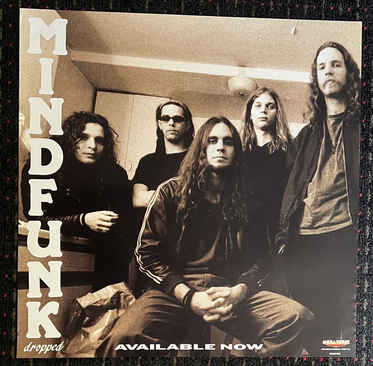MINDFUNK Dropped 24x24 record store promo poster 2sided 1993