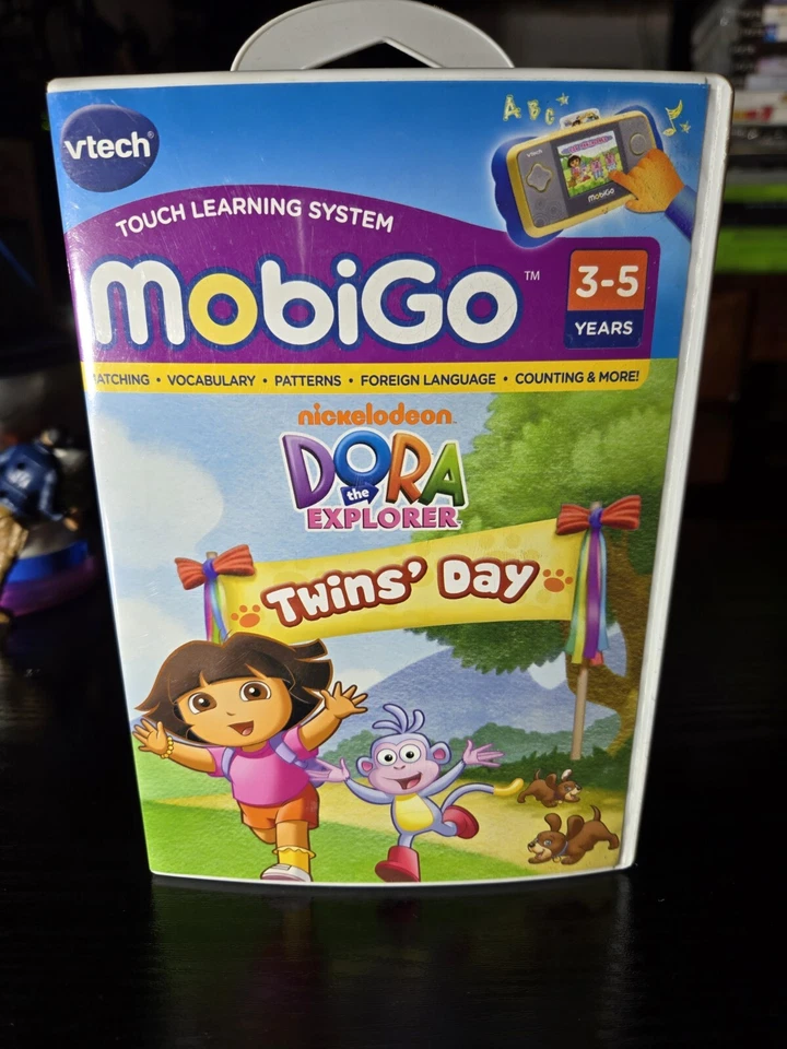 VTech Mobigo 2 Touch Learning System Video Game Dora The Explorer Twins Day!!! - Image 3 of 3