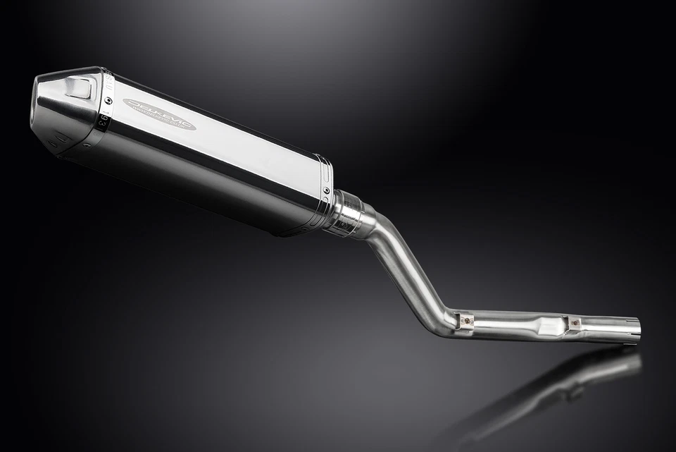 Silenciador de escape de acero inoxidable triovalado 13" para Suzuki DRZ400E DR-Z400E 2000-2009 Foto 3 de 4