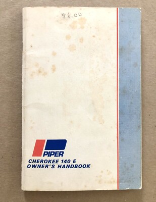 Piper Aircraft, Cherokee 140 E, Owner's Handbook/Manual, 1973, PB + Letter
