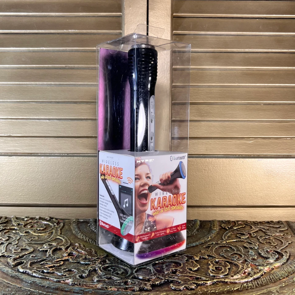 Micrófono y altavoz Hype inalámbrico Bluetooth LED Karaoke Foto 4 de 4