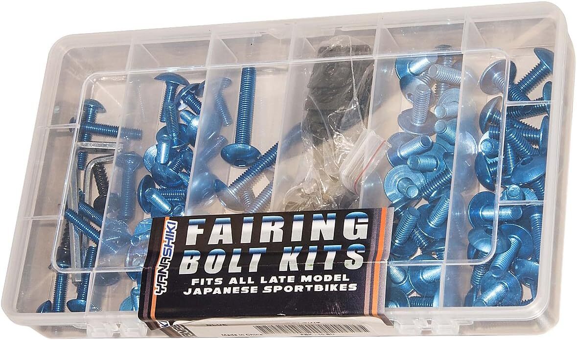Fairing Bolt Kit Universal FITS ALL Late Model Japanese Sport Bikes (FBK-10BU)