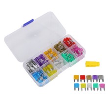 120PCS MINI Blade Fuse Assortment Car Motorcycle SUV FUSES Kit APM ATM UTV New