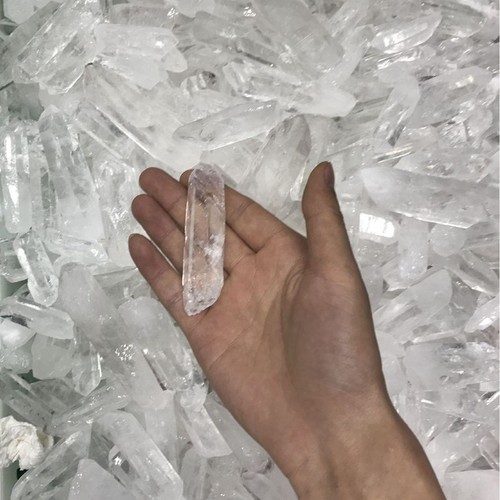 40-60mm Raw Natural Clear Quartz Crystal Stick Wand Chakra Healing Stone Obelisk - Picture 8 of 20