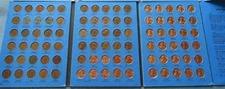 1941-1974 WHEAT & MEMORIAL CENTS in WHITMAN FOLDER with 1960 P+D Small dates