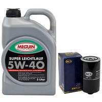 MotoröL Set 5W-40 Meguin 5 Liter + ÖLfilter SM 122 FüR VW Transporter IV Bus 2.5
