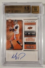 2018 Contenders Draft Picks Mason Rudolph Autograph RC Ver. 2 BGS 9.5 w/10 Auto