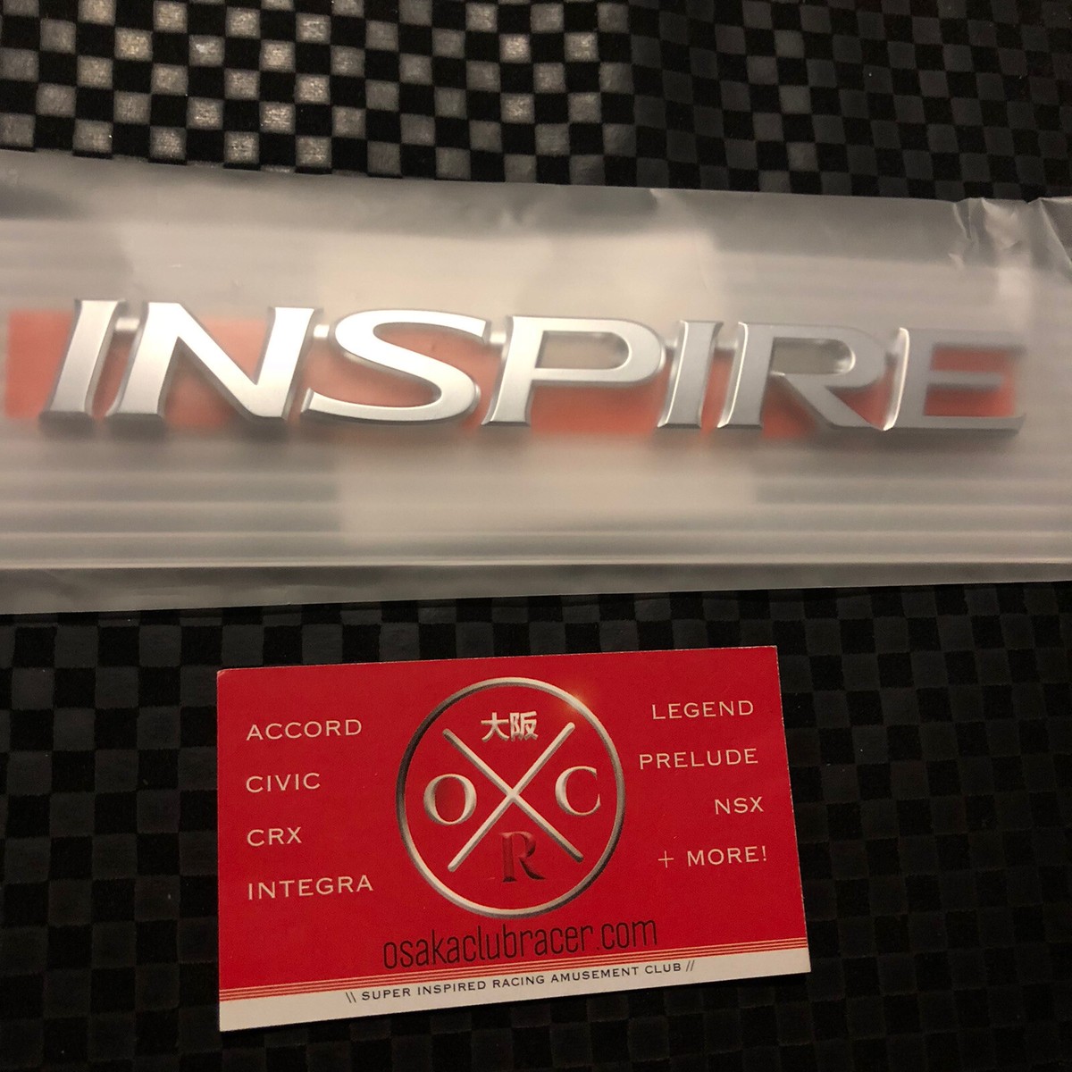 03-07 Honda Accord OEM Rear Inspire Emblem Badge JDM 04 05 06 UC1