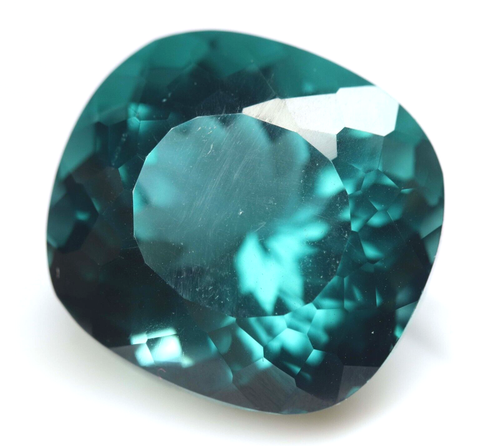 Piedra preciosa suelta de corte ovalado verde natural de 18,05 quilates impecable - Imagen 5 de 9