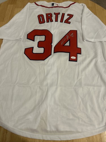 David Ortiz Boston Red Sox Autographed Jersey With HOF Inscription JSA Certified