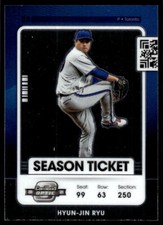 Hyun-Jin Ryu 2021 Panini Contenders Baseball # 48 Optic Toronto Blue Jays