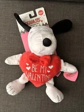 BE MY VALENTINE Fetch for Pets Peanuts SNOOPY Soft Plush Squeaker Dog Toy