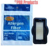 3201082000 F19 Allergen Filter Dirt Devil Broom Vac Vacuum Model MBV2030 Series