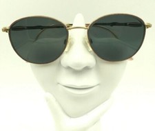 Vintage Marchon Tres Jolie 4 Pink Gold Metal Oval Sunglasses Japan FRAMES ONLY