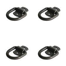 Cargo D Ring Tie-Down Anchor Enclosed Trailer Flatbed Truck 1/2" Bolt On 4 PACK
