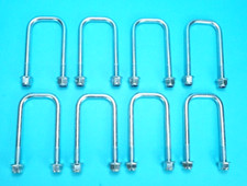 8 x Axle U Bolts 130mm for Ifor Williams Trailers TWIN Leaf Suspension Spring 