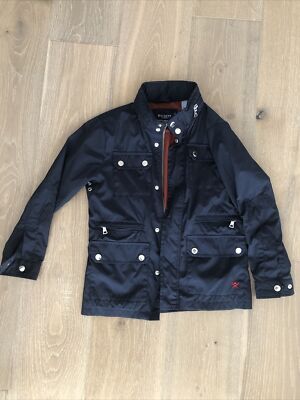 Pre Owned Boys HACKETT spring Velo Speed JACKET Blue Size