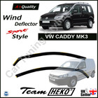 VW CADDY MK3 or MK4 2004-2020 2-pc Wind Deflectors HEKO Tinted