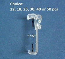 2 1/2  2.5  Inch Valance Clips For Faux wood, Wood Window Blinds 12 - 50 pcs