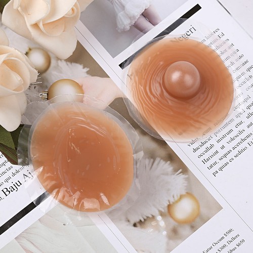 1Pairs Self-adhesive Silicone Fake Nipples Bra Cover Breast Form Pad Sticker - Picture 28 of 35