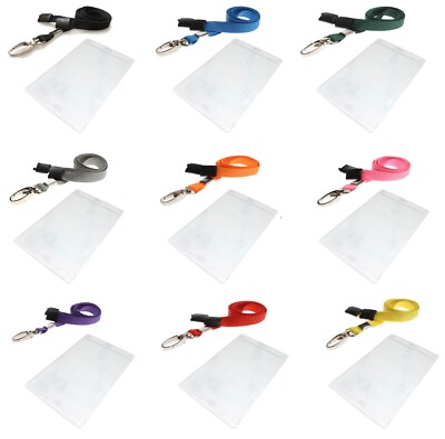 A6 Ausweistasche mit Metall Karabiner durchsichtig Ausweistasche Größe 10,5 x 14,8