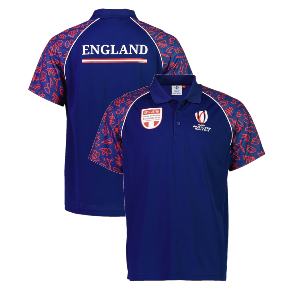 Rugby World Cup 2023 Polo Shirt Men's England Top New UK