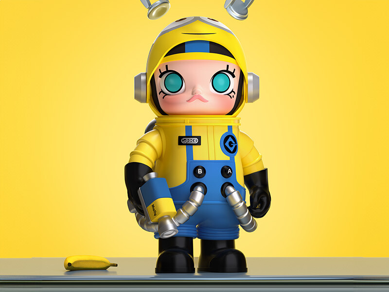 【popmart】 molly 400% フィギュア ミニオン POP MART MEGA Collection SPACE MOLLY 400% Minions