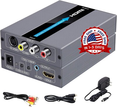 Convertidor de vídeo a HDMI compatible con conmutación de salida 720P/1080P NEW
