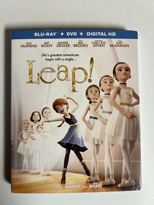Leap! (Blu-ray, 2016) + DVD Movie W/ Slipcover No Digital