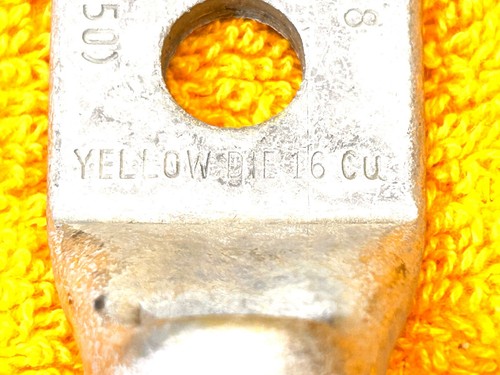 (Cantidad. 10) YAZ292TC38 BURNDY 250 KCMIL 2 ORIFICIOS BARRIL LARGO COBRE LENGÜETA DE COMPRESIÓN - Imagen 7 de 12