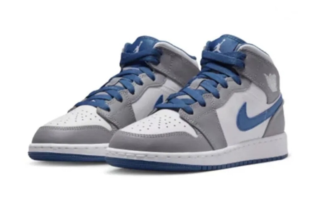 AIR JORDAN 1 MID TRUE BLUE DQ8426-014 エア Jordan 1 Mid True Blue Men's - DQ8426-014 - US