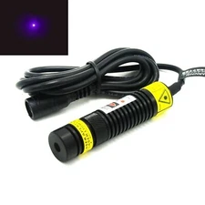 Violet/Blue 405nm 100mW 200mW 300mW Focusable Dot 5V Laser Diode Module 16x68mm