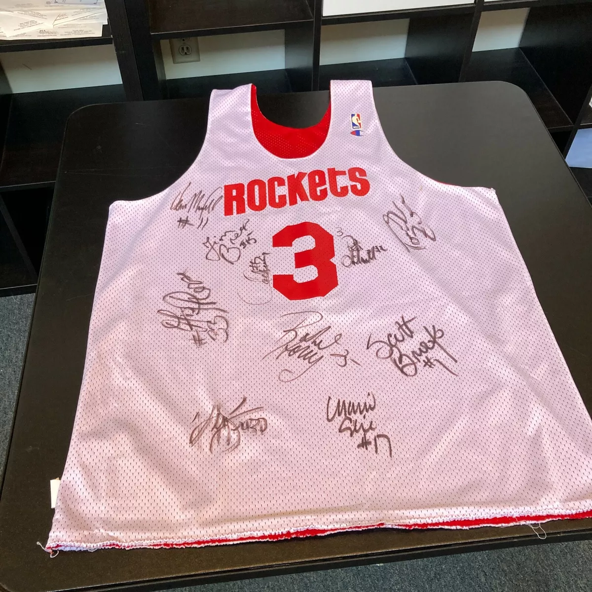 Houston Rockets 1994-1995 Champions Team Autographed Jersey