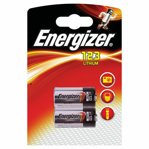 Titanium CR123A 3V Lithium Battery - 2 Pack