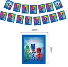 PJ MASKS HAPPY BIRTHDAY BANNER ~ Birthday Party Supplies Hanging Decoration — photo 2