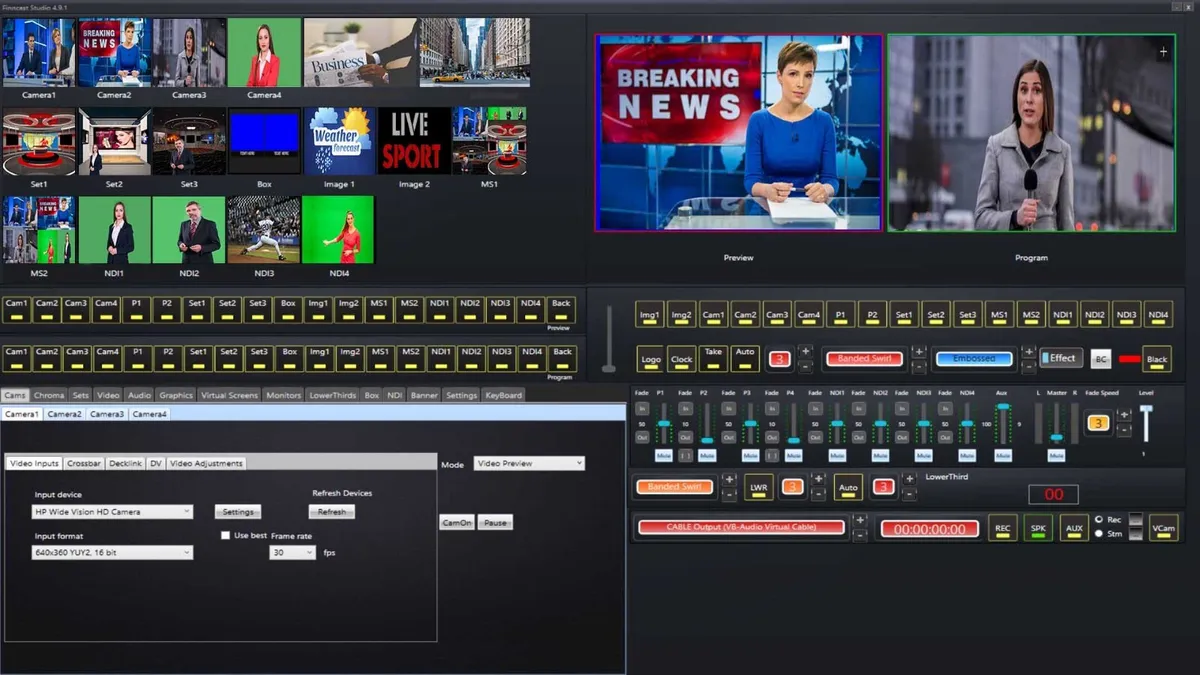 Video Mixer Switcher Live Streaming Software eBay