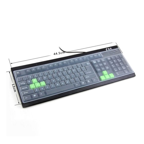 Universal Dustproof Silicone Desktop Computer Keyboard Cover Keyboard .CF - Afbeelding 2 van 8