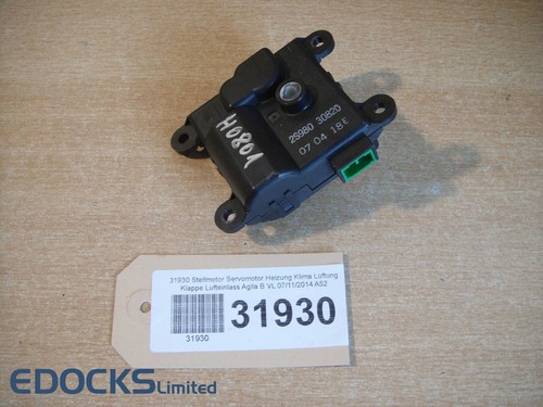 Stellmotor Servomotor Heizung Klima Lüftung Klappe Lufteinlass Agila B Opel