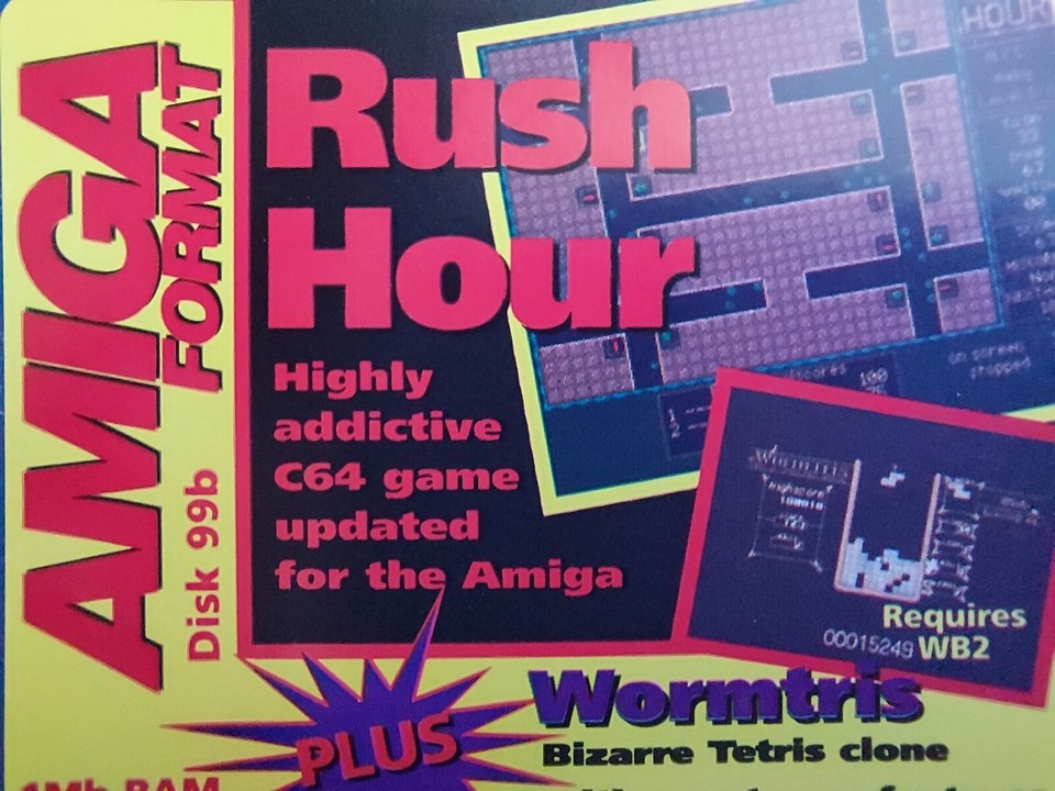 Retro Computer Game Amiga Floppy Disk Rush Hour Amiga Gaming eBay