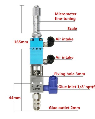 QLH-21B Pneumatic Thimble Dispensing Valve Glue Dispenser Valve 0.001ml - Picture 3 of 3