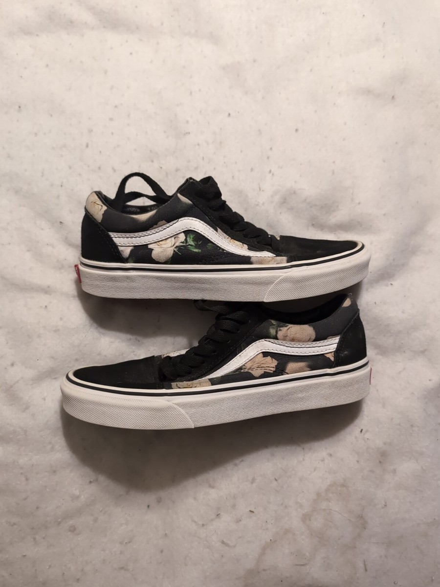 Vans Off The Wall Floral Flower Print Skate Sneakers Shoes Women's Size