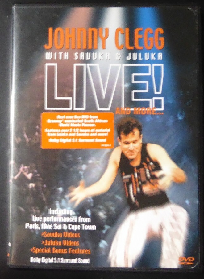DVD - Johnny Clegg - With Savuka & Juluka Live! And More. 2004
